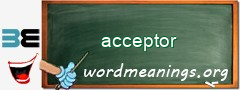 WordMeaning blackboard for acceptor